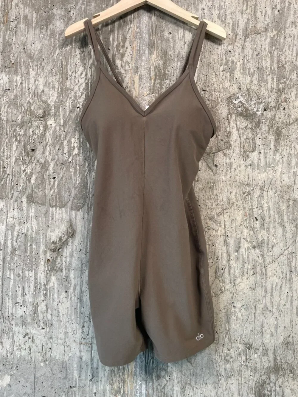 ALO YOGA Women's Alosoft Suns Out Onesie Size S in Olive Tree